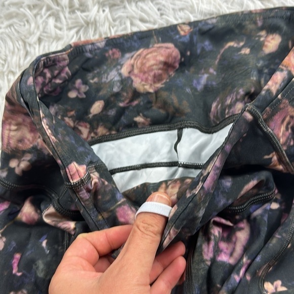 Lululemon Fast & Free Crop II Nulux 19" Peony Multi - Picture 4 of 6